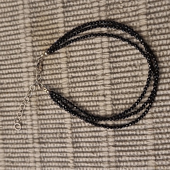 Real Black Spinel and Sterling Ring and Bracelet Set - Picture 3 of 8